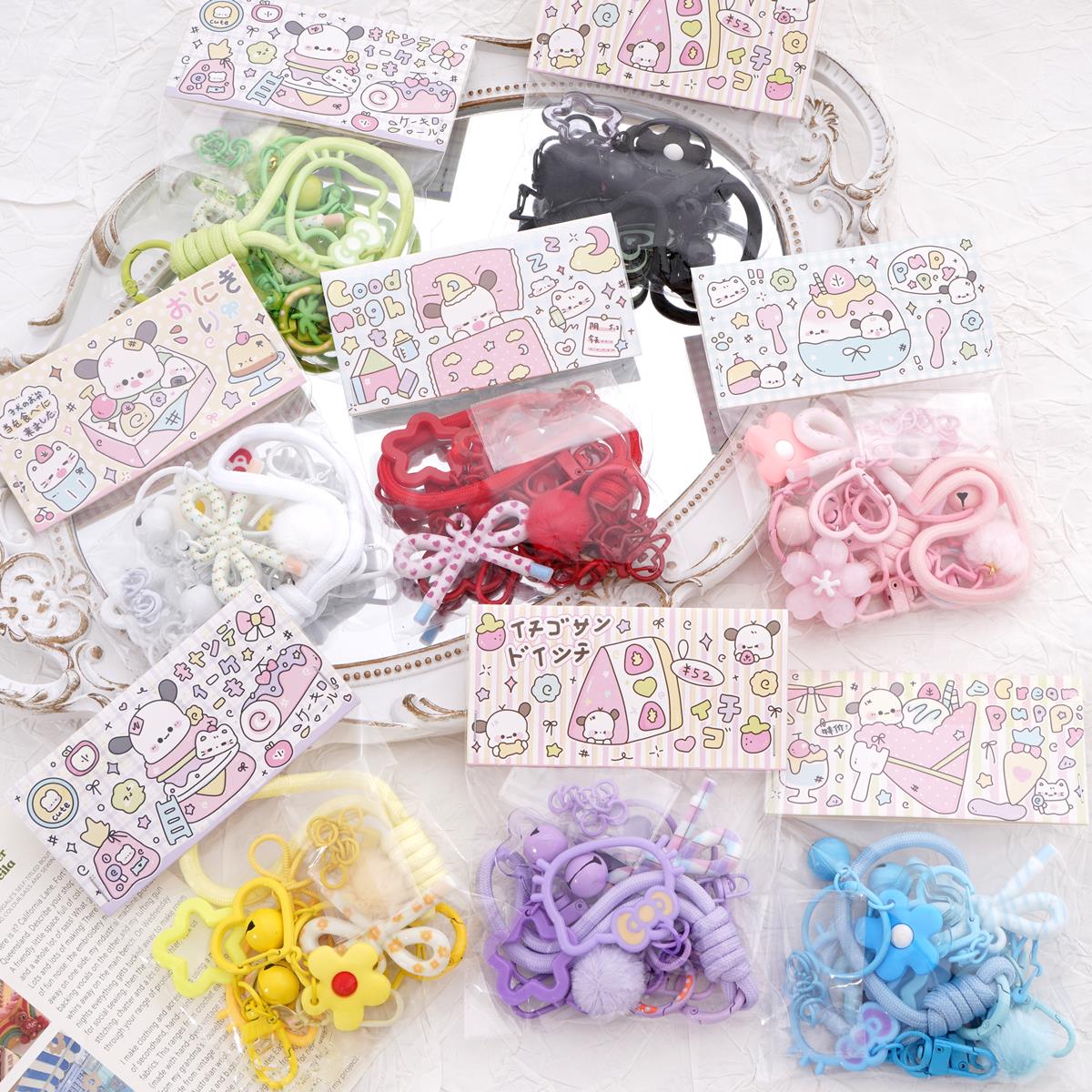 Jewelry Making Course - ชุดอุปกรณ์ทำจี้ประดับลูกปัดเพอร์เลอร์แบบใหม่ 10 ชิ้น/ชุด สำหรับทำพวงกุญแจ DIY ทำเครื่องประดับทำมือ