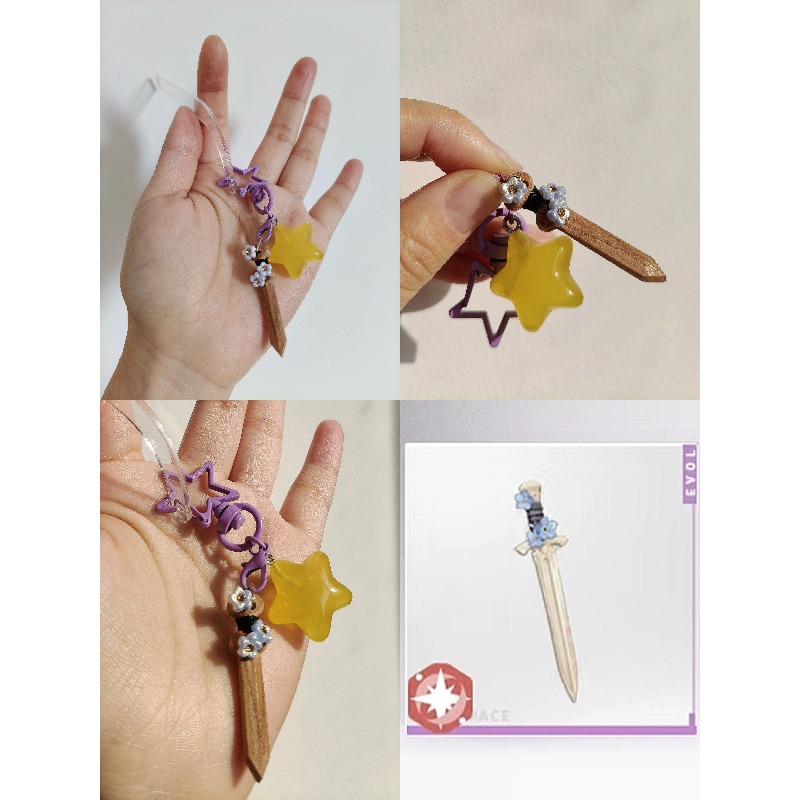 Jewelry Making Kits - แฮนด์เมดเลิฟแอนด์ดีพสเปซ ซาเวียร์ อุปกรณ์เสริมอะนิเมะคอสเพลย์เครื่องประดับพวงกุญแจสายคล้องโทรศัพท์เกมกระเป๋าเป้สะพายหลังจี้ของขวัญ