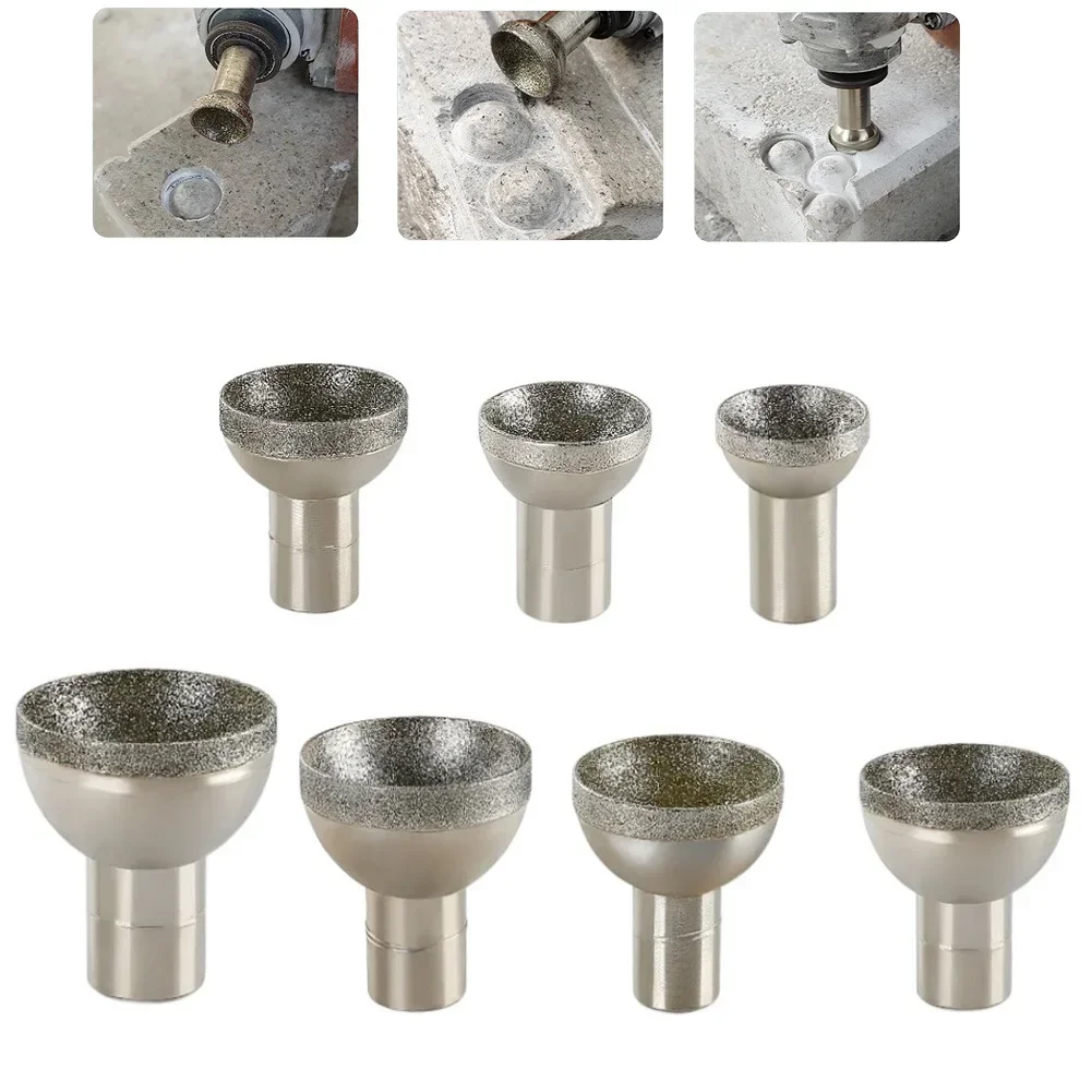 Jewelry Making Rotary Tool - หัวเจียรเพชรทรงกลม ขนาด 20-50 มม. สำหรับงานเจียรหยาบ หยก