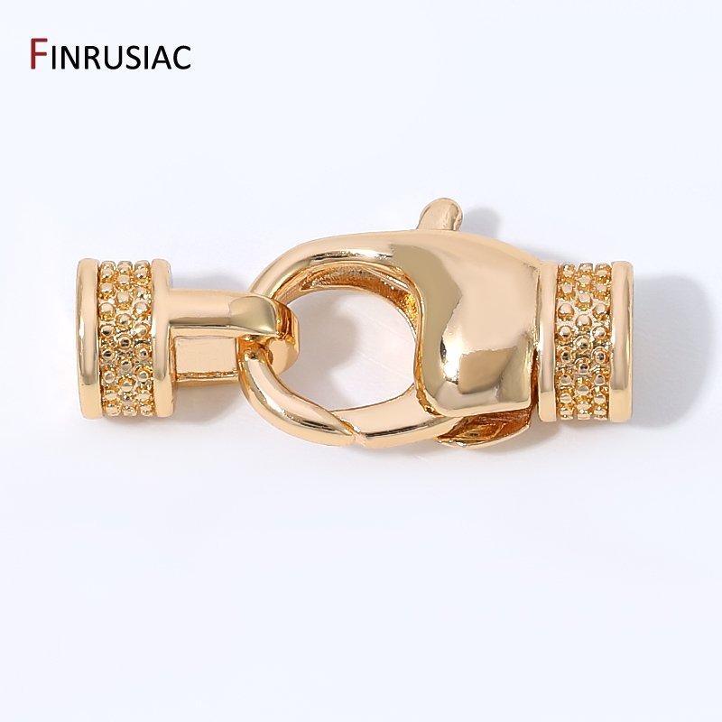 Jewelry Making Items - ตัวล็อคแบบก้ามปูทองเหลืองชุบทอง 14K, ตัวล็อคสำหรับเครื่องประดับ, ตัวล็อคปลายสำหรับทำสร้อยข้อมือ DIY อุปกรณ์ทำเครื่องประดับ