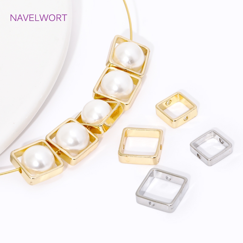 Jewelry Making Items - 14 K/18 K Gold Plated ลูกปัดกรอบ,กรอบลูกปัด