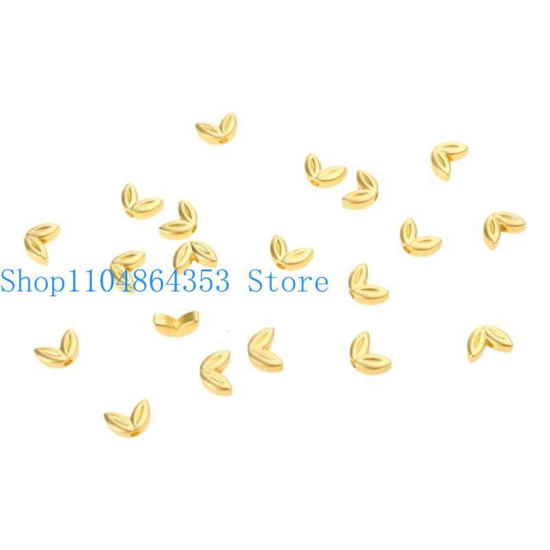 Jewelry Making Using Beads - ลูกปัดเว้นวรรคแบบสองรู 20 ชิ้น สำหรับทำเครื่องประดับ ใช้งานง่าย รูปทรงมอลต์