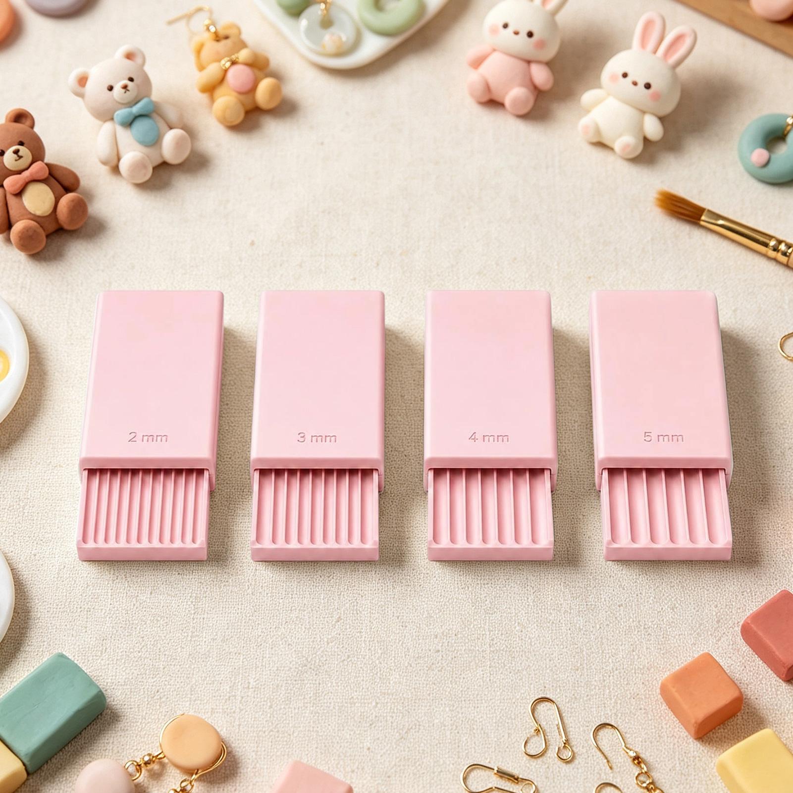 Jewelry Making In Clay - เครื่องทำลูกบอลดินเหนียว DIY แบบนำกลับมาใช้ใหม่ ชุดทำเครื่องประดับ 4 ชิ้น