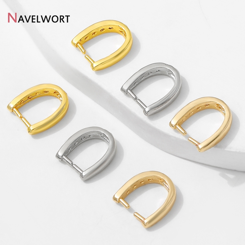 Jewelry Making Brass - ตะขอเกี่ยวจี้ทองเหลืองชุบทอง 14K ประดับเพชรซิคอน, ตะขอเกี่ยวจี้สำหรับทำเครื่องประดับ, อุปกรณ์ทำเครื่องประดับ