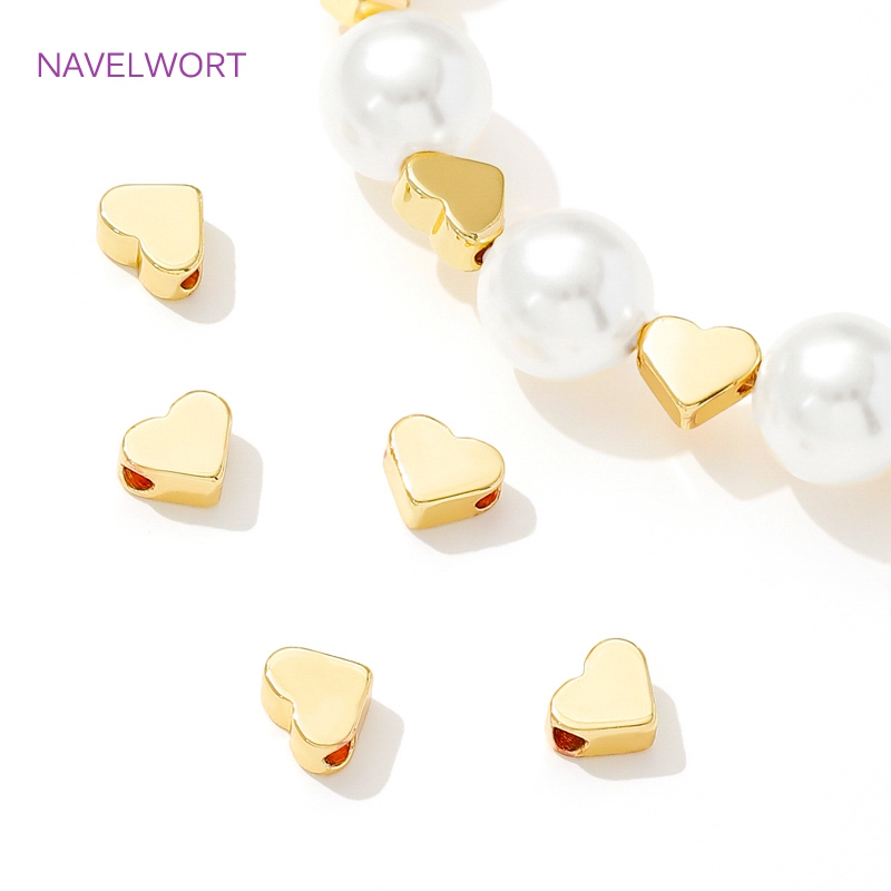 ลูกปัดทองเหลืองชุบทองคำแท้ 18K - Jewelry Making Items บทวิจารณ์และราคา