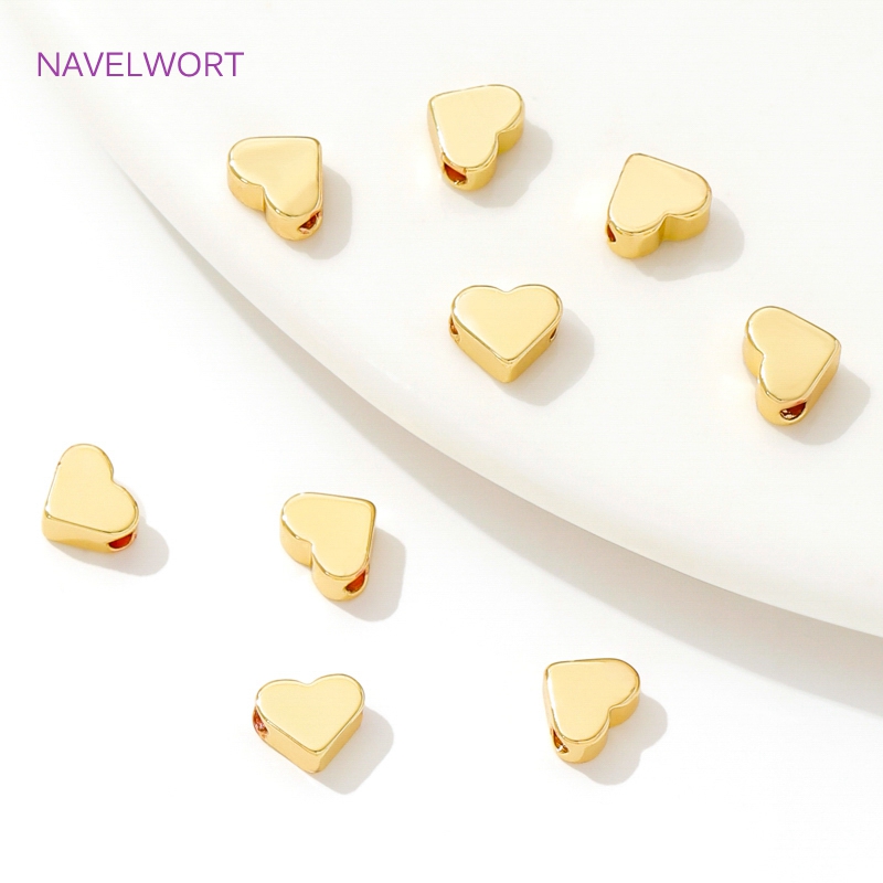 ลูกปัดทองเหลืองชุบทองคำแท้ 18K - Jewelry Making Items บทวิจารณ์และราคา