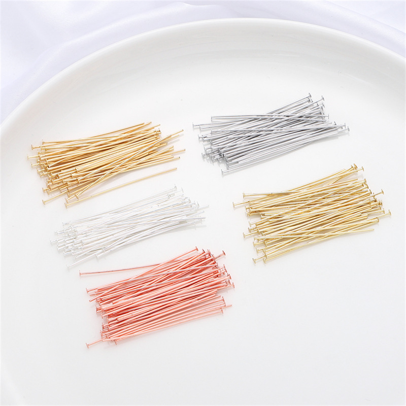 เข็มเงินแท้ 925 หัวแบน 50 ชิ้น - Jewelry Making Supplies Wholesale บทวิจารณ์และราคา