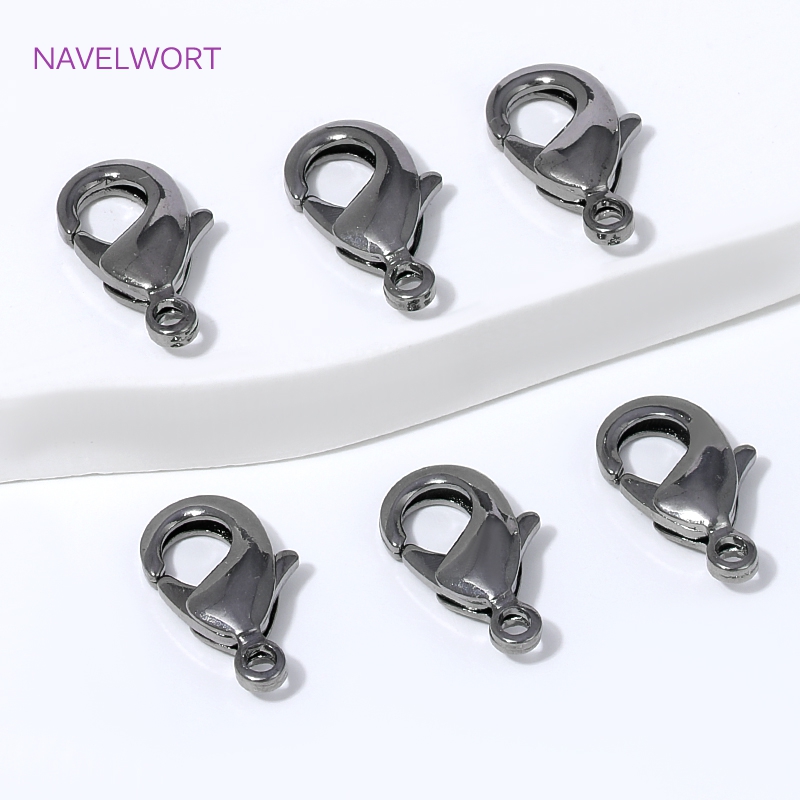 ตัวล็อกแบบก้ามปูสีดำชุบทองเหลื - Jewelry Making Items บทวิจารณ์และราคา