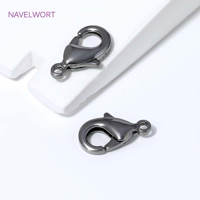 ตัวล็อกแบบก้ามปูสีดำชุบทองเหลื - Jewelry Making Items บทวิจารณ์และราคา