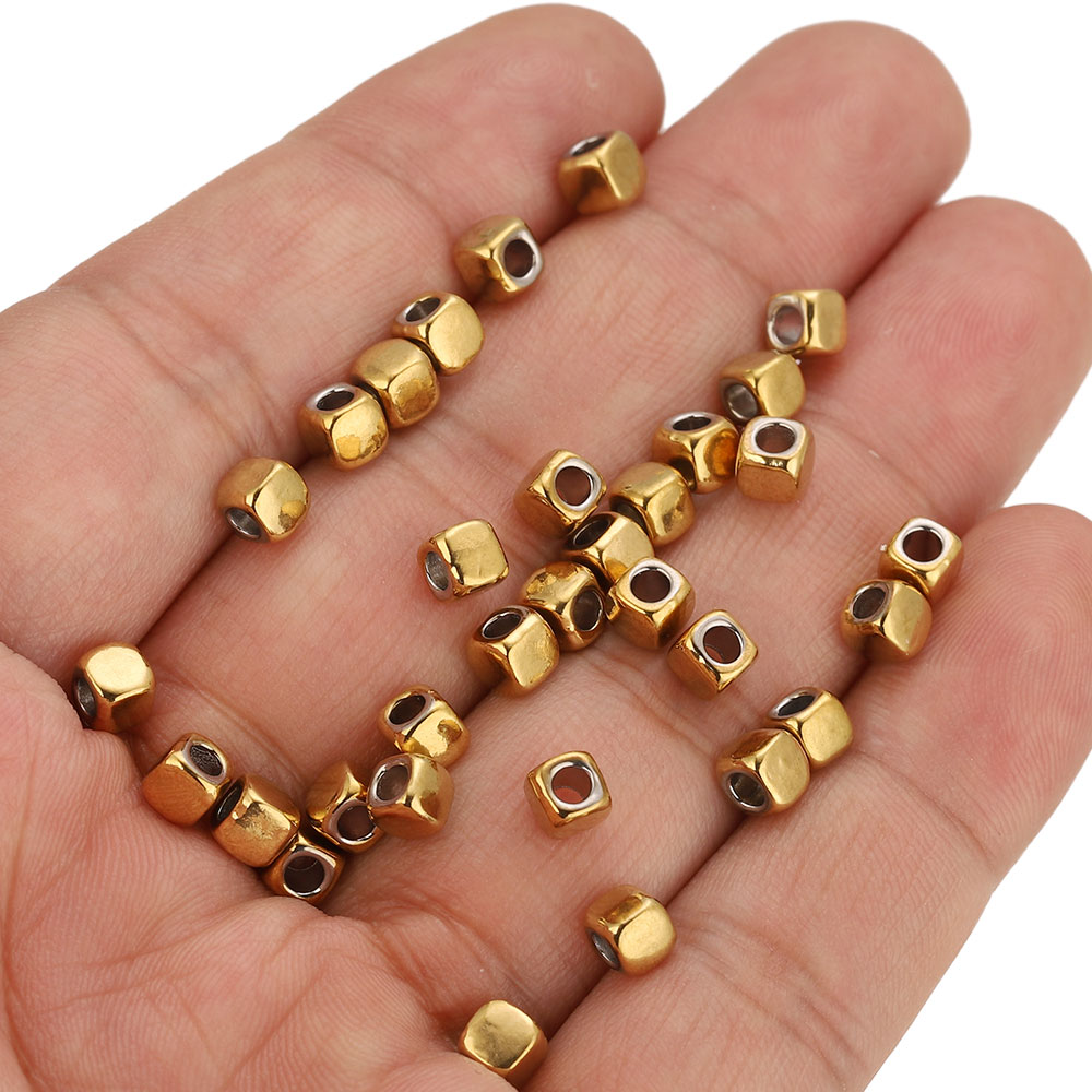 ลูกปัดสี่เหลี่ยมสแตนเลสขนาด 2/ - Jewelry Making Supplies Wholesale บทวิจารณ์และราคา