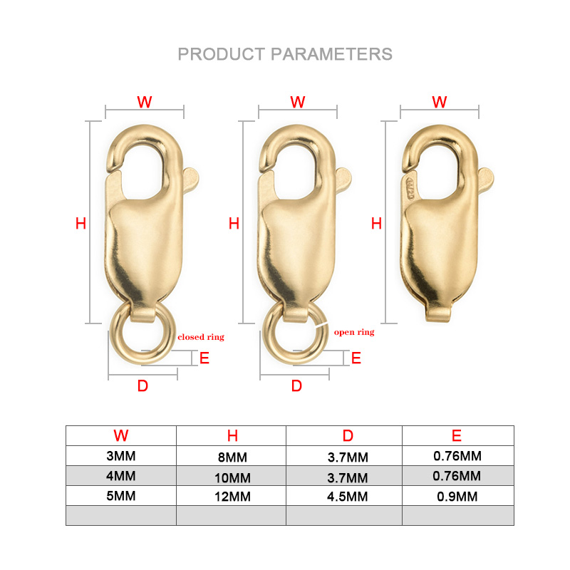 Lobster Clasp 14K Gold Filled  - Jewelry Making Supplies Wholesale บทวิจารณ์และราคา