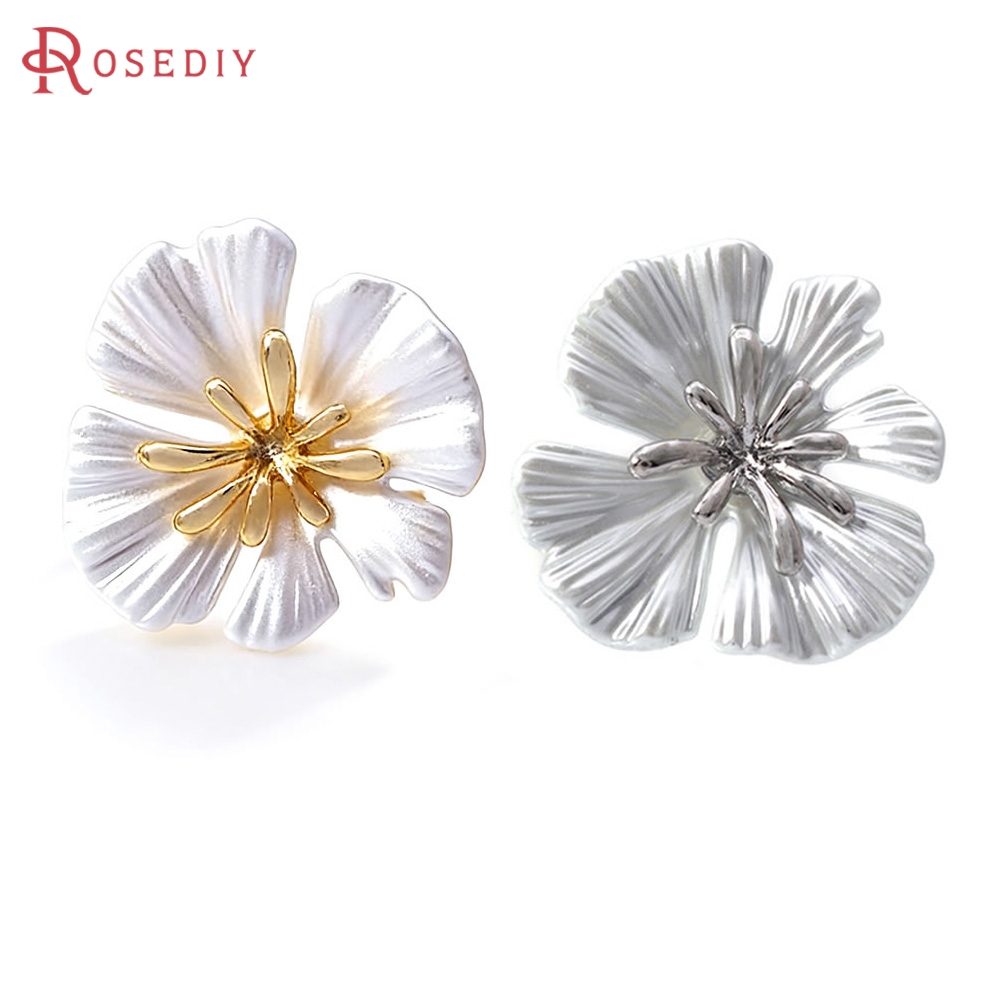 ต่างหูแบบติดหูรูปดอกไม้ทองเหลื - Jewelry Making Brass บทวิจารณ์และราคา