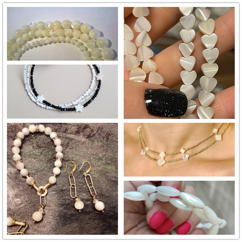 ลูกปัดเปลือกหอยมุกน้ําจืดธรรมช - Jewelry Making Using Beads บทวิจารณ์และราคา
