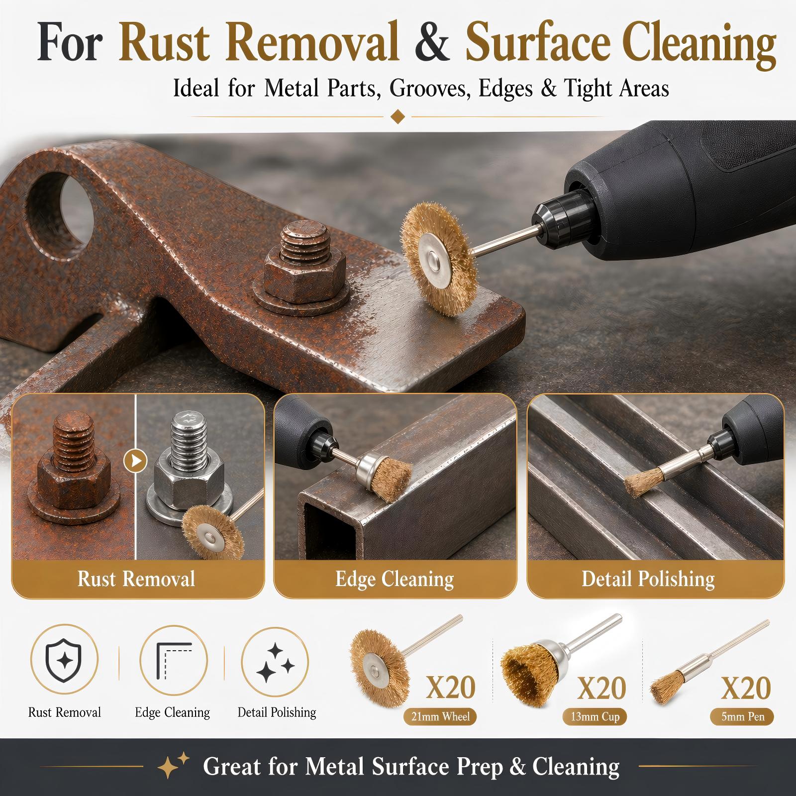 ชุดแปรงลวดทองเหลืองสำหรับทำเคร - Jewelry Making Rotary Tool บทวิจารณ์และราคา