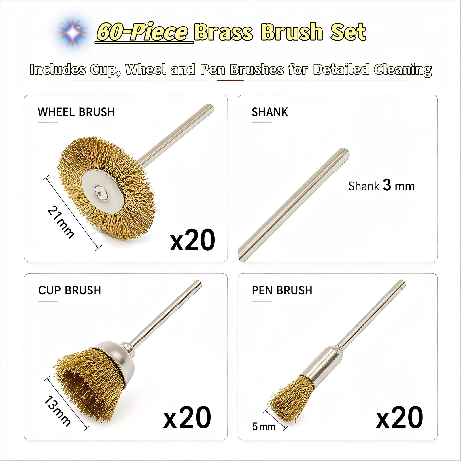ชุดแปรงลวดทองเหลืองสำหรับทำเคร - Jewelry Making Rotary Tool บทวิจารณ์และราคา