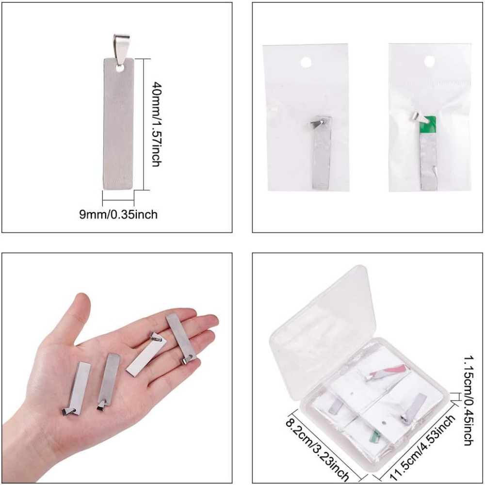 20PCS 1.5x0.3 นิ้วสี่เหลี่ยมผื - Jewelry Making Course บทวิจารณ์และราคา