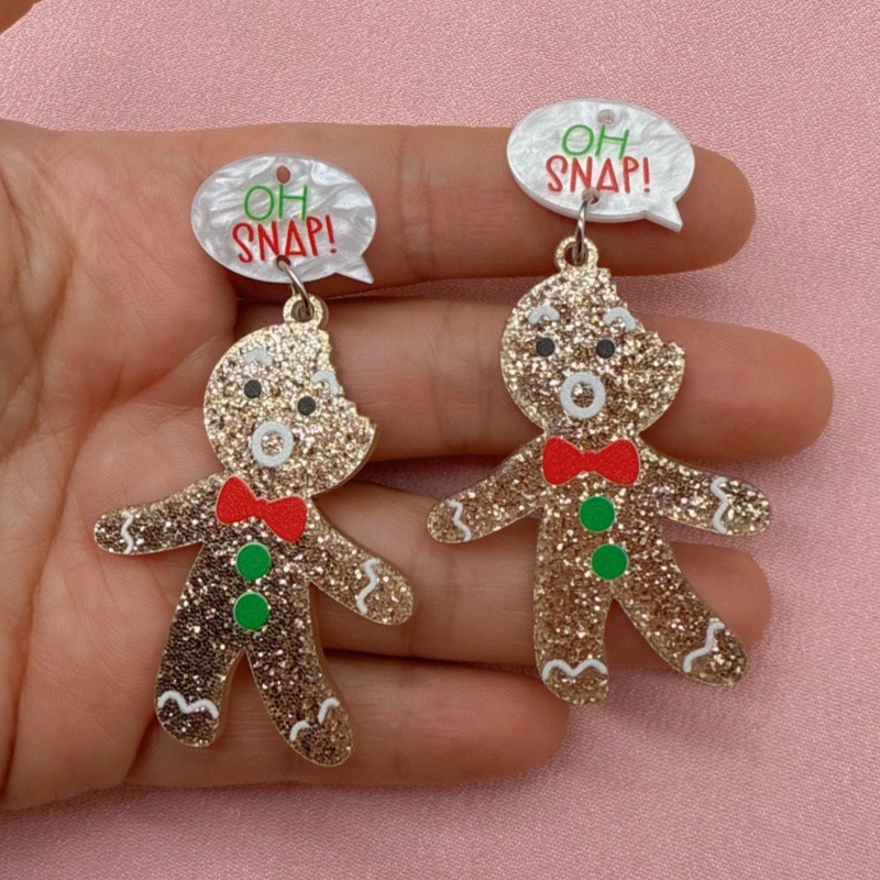 จี้รูปคนขนมปังขิงน่ารัก 10 ชิ้ - Jewelry Making Necklaces บทวิจารณ์และราคา