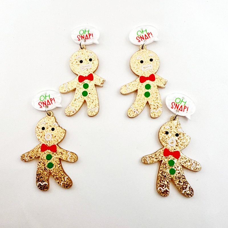 จี้รูปคนขนมปังขิงน่ารัก 10 ชิ้ - Jewelry Making Necklaces บทวิจารณ์และราคา