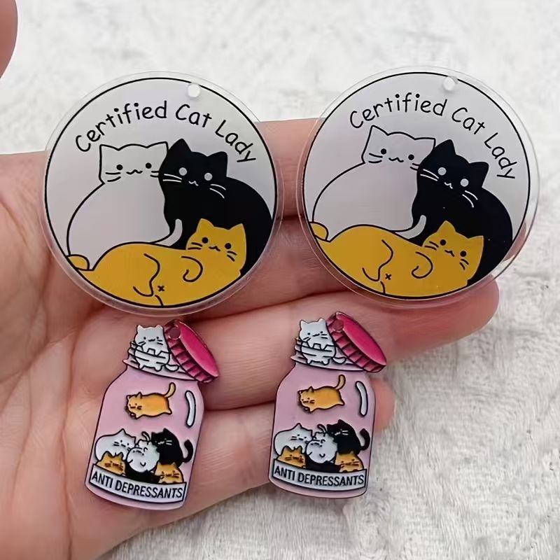 จี้อะคริลิคแมวน่ารัก 10 ชิ้น,  - Jewelry Making Necklaces บทวิจารณ์และราคา