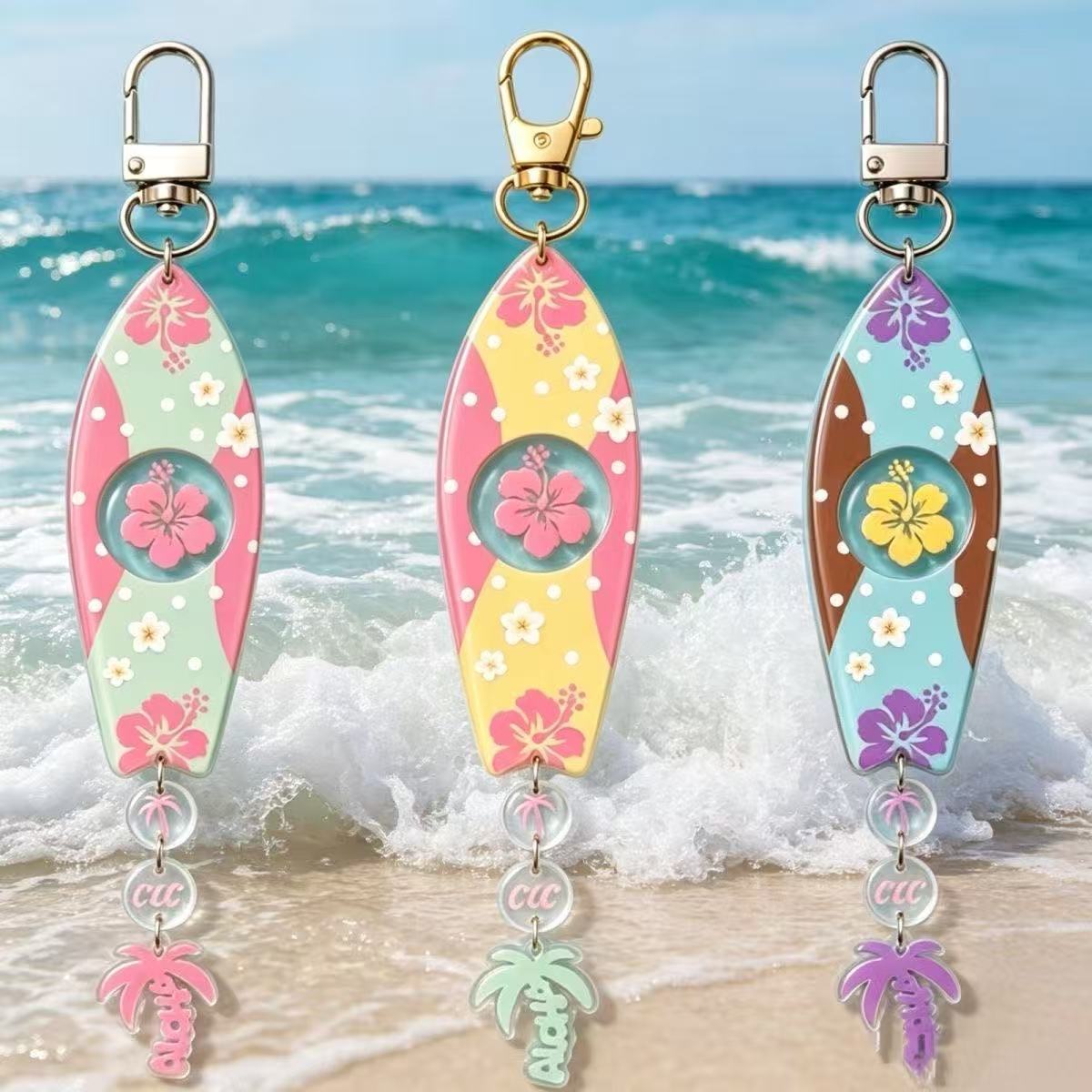 พวงกุญแจอะคริลิกรูปกระดานโต้คล - Jewelry Making Kits บทวิจารณ์และราคา