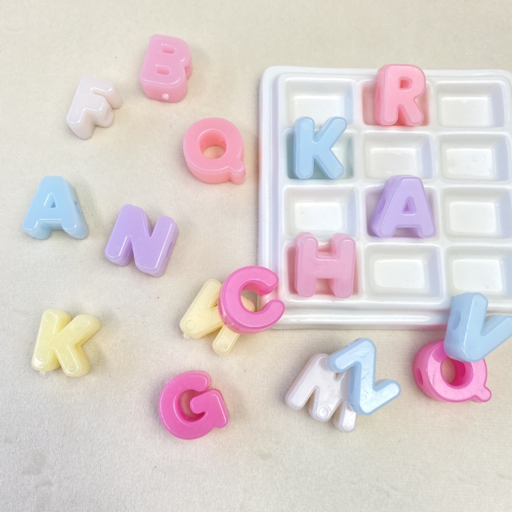 10/50/100 ชิ้น ลูกปัดตัวอักษรอ - Jewelry Making Course บทวิจารณ์และราคา