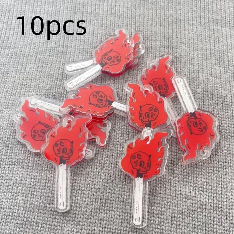 จี้อะคริลิคทรงหัวกะโหลก 10 ชิ้ - Jewelry Making Necklaces บทวิจารณ์และราคา