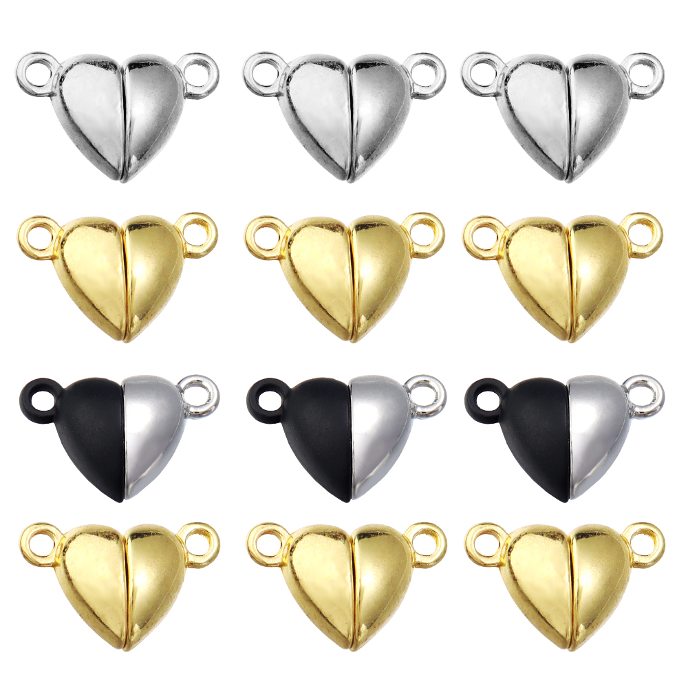 ตัวล็อคแม่เหล็กรูปหัวใจโลหะผสม - Jewelry Making Necklaces บทวิจารณ์และราคา