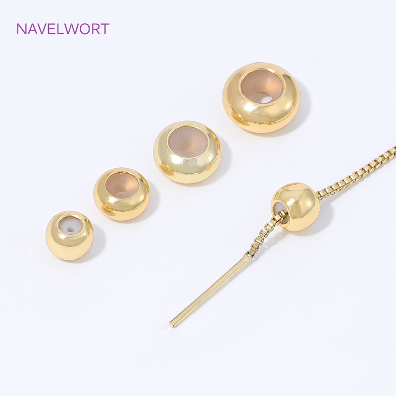 ลูกปัดซิลิโคนเคลือบทอง 18K สำห - Jewelry Making Items บทวิจารณ์และราคา