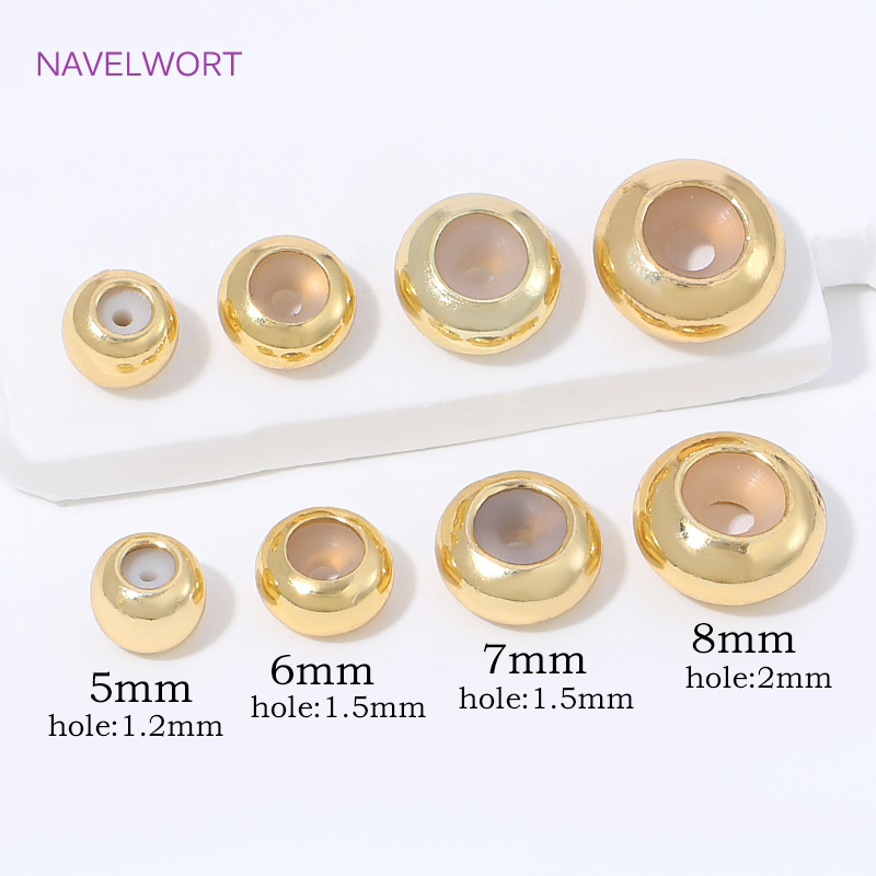 ลูกปัดซิลิโคนเคลือบทอง 18K สำห - Jewelry Making Items บทวิจารณ์และราคา