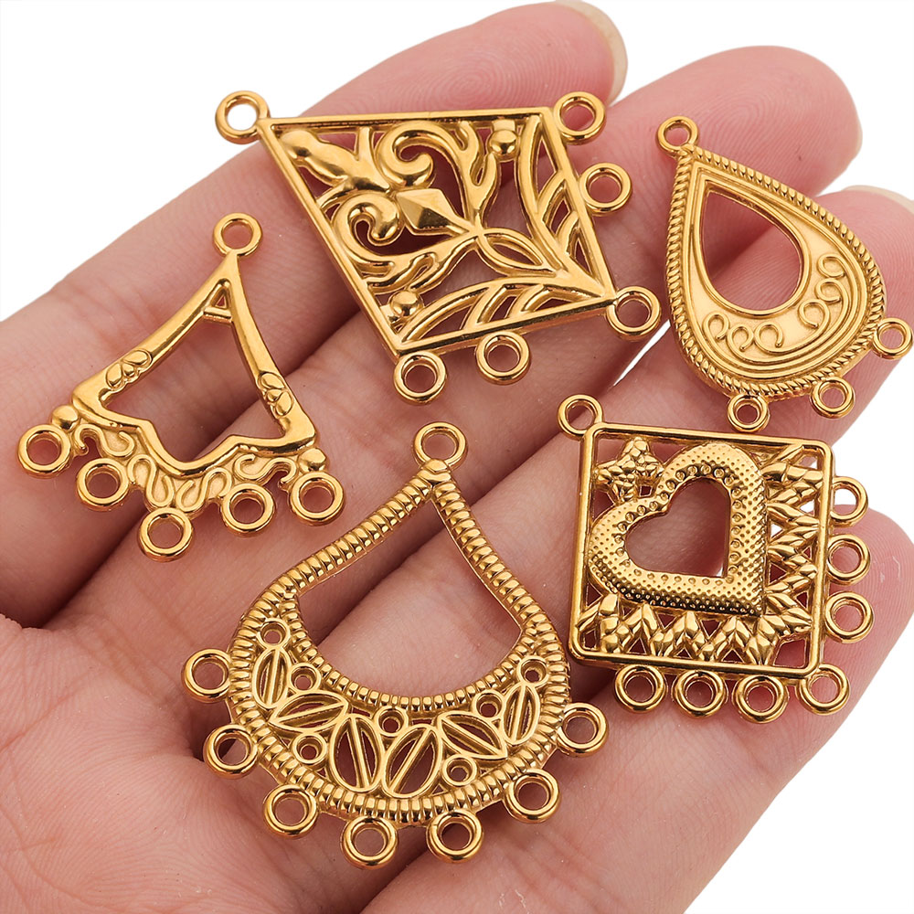 ตัวเชื่อมต่อต่างหูสแตนเลส 5 ชิ - Jewelry Making Supplies Wholesale บทวิจารณ์และราคา