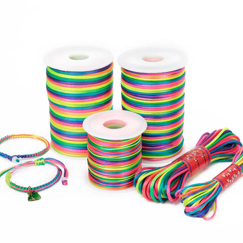 เชือกไนลอนสีรุ้งขนาด 1.5~2.5 ม - Jewelry Making Using Beads บทวิจารณ์และราคา
