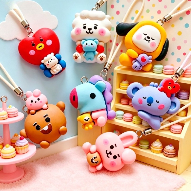 ชุด 7 ชิ้น BT21 ชาร์มการ์ตูนเร - Jewelry Making Necklaces บทวิจารณ์และราคา