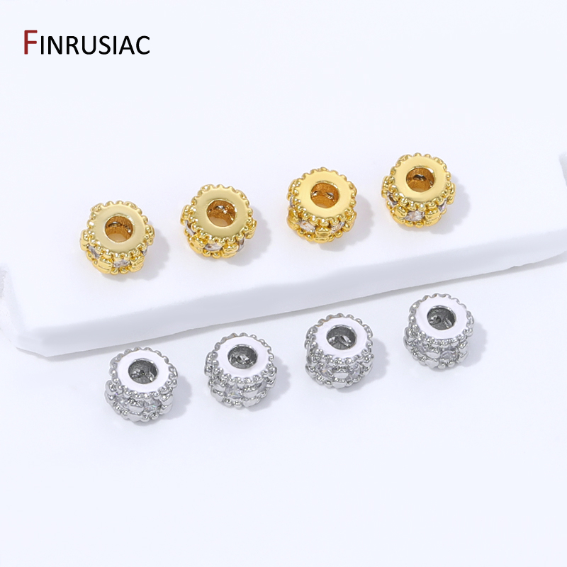 ลูกปัดทองเหลืองชุบทอง 18K ประด - Jewelry Making Items บทวิจารณ์และราคา
