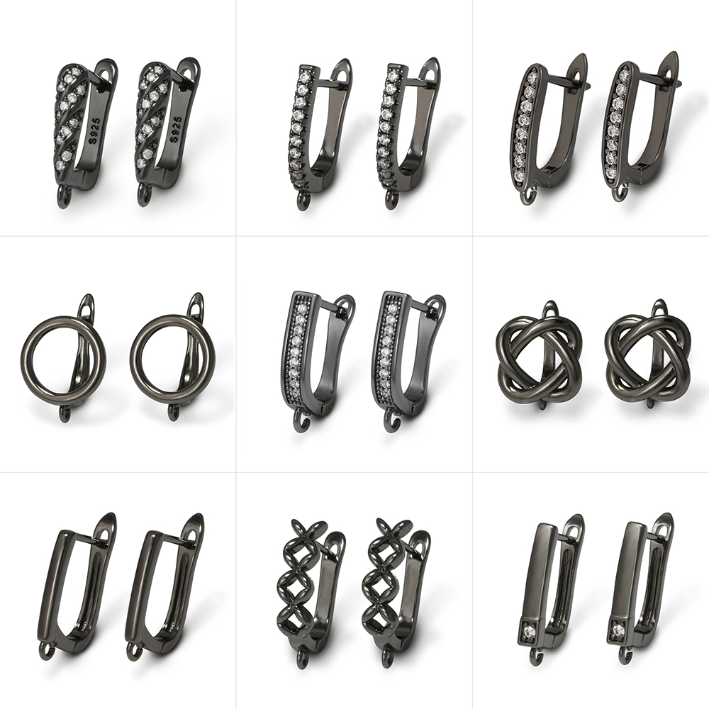 YANASI ต่างหูทองเหลืองสีดำ 1 ค - Jewelry Making Supplies บทวิจารณ์และราคา