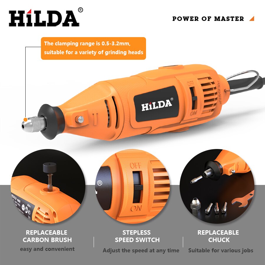 ชุดเครื่องมือเจียรไฟฟ้า HILDA  - Jewelry Making Rotary Tool บทวิจารณ์และราคา