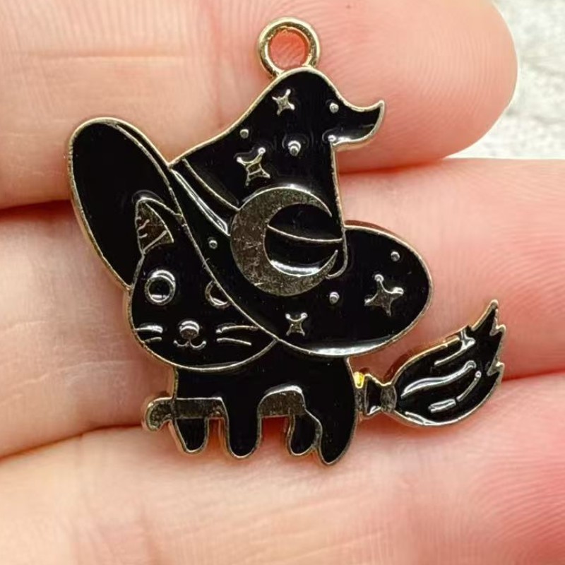 จี้แมวดำเคลือบอีนาเมลแท้ 10 ชิ - Jewelry Making Necklaces บทวิจารณ์และราคา