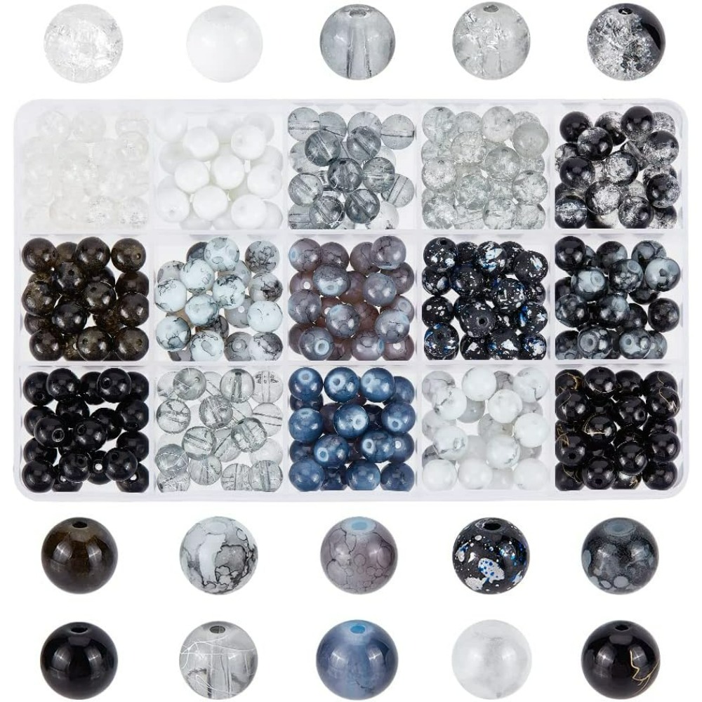 300 ชิ้น 8 มิลลิเมตรลูกปัดแก้ว - Jewelry Making Course บทวิจารณ์และราคา
