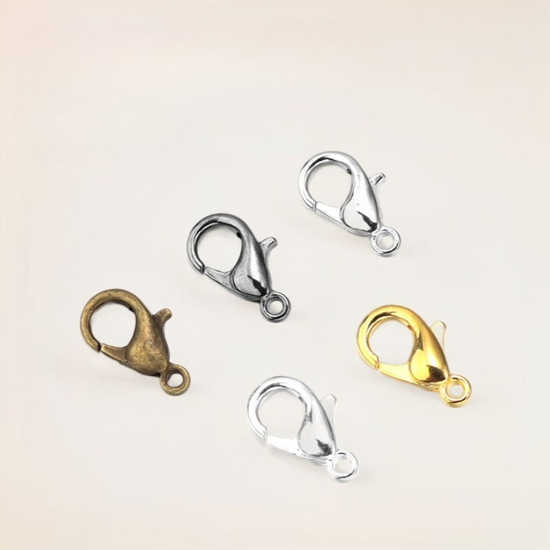 100 ชิ้น ตัวล็อกแบบก้ามปูโลหะผ - Jewelry Making Brass บทวิจารณ์และราคา
