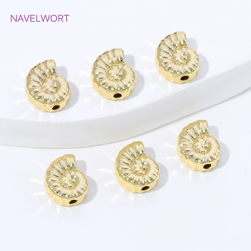 ลูกปัดทองเหลืองชุบทอง 14K รูปท - Jewelry Making Items บทวิจารณ์และราคา