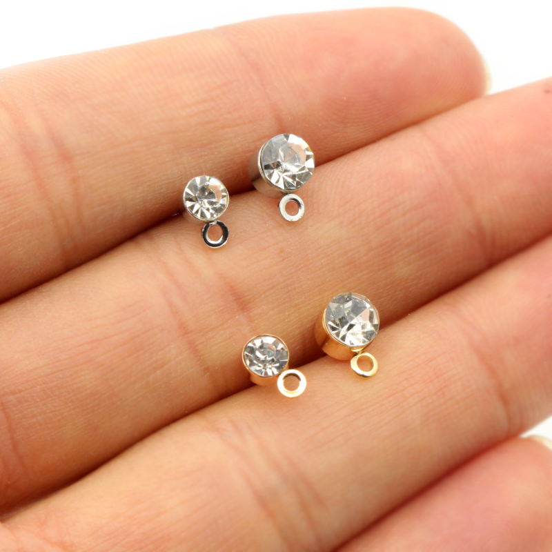 50pcs ต่างหู Pins Zircon 4/5/6 - Jewelry Making Kits บทวิจารณ์และราคา