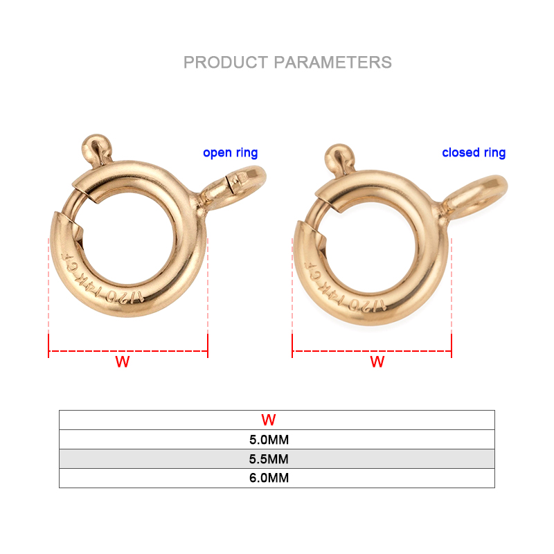 ตะขอเกี่ยวแบบสปริงเคลือบทอง 14 - Jewelry Making Supplies Wholesale บทวิจารณ์และราคา