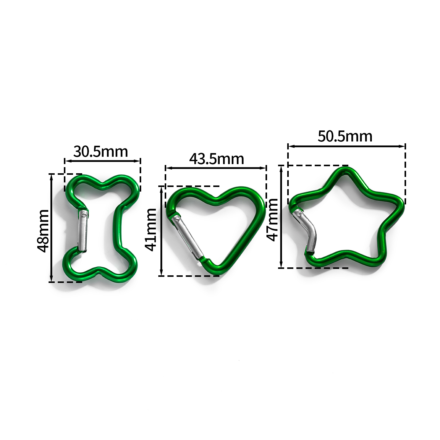 1 ชิ้น/ล็อต คลิปคาราบิเนอร์อลู - Jewelry Making Course บทวิจารณ์และราคา