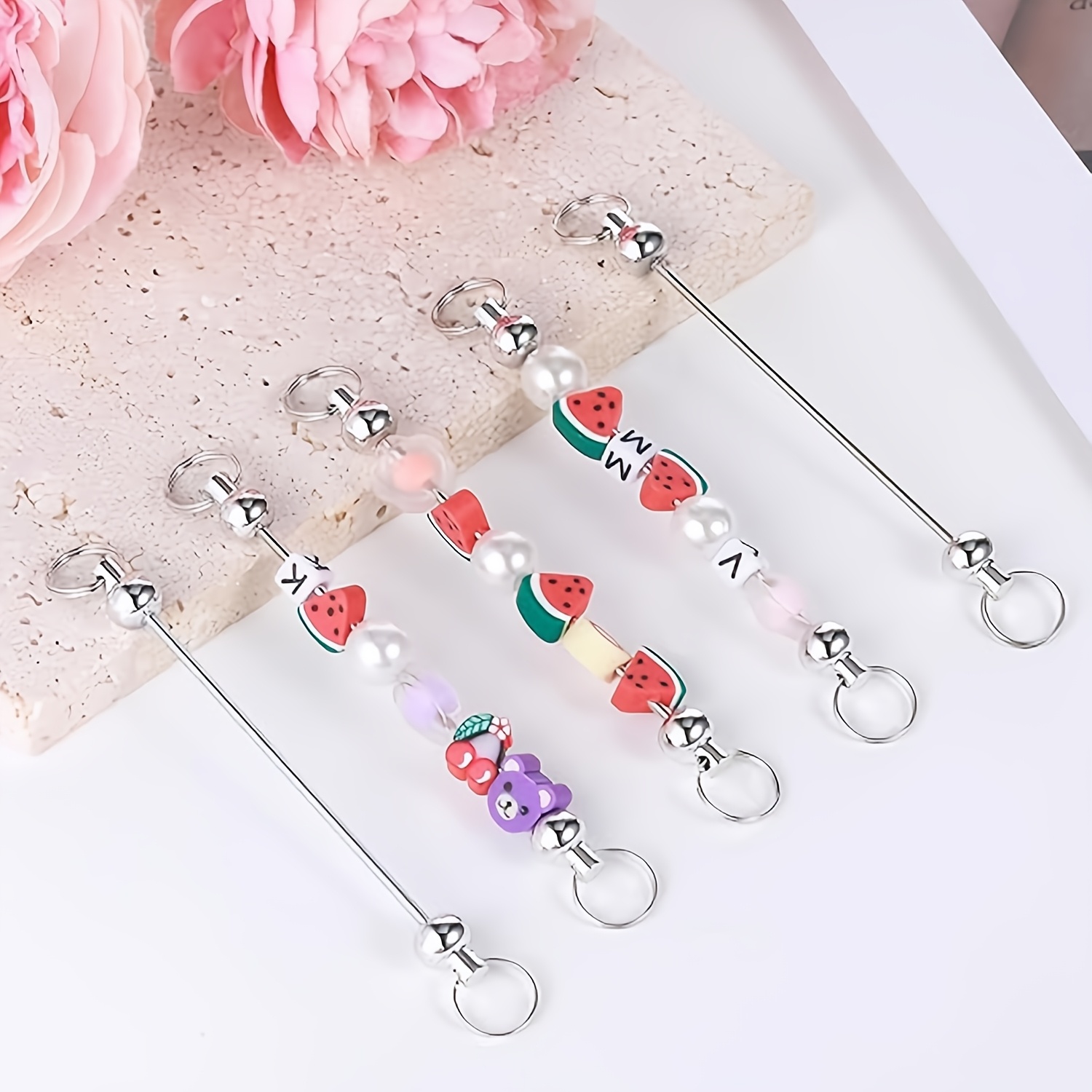 พวงกุญแจเปล่าแบบถอดได้ 25 ชิ้น - Jewelry Making Using Beads บทวิจารณ์และราคา