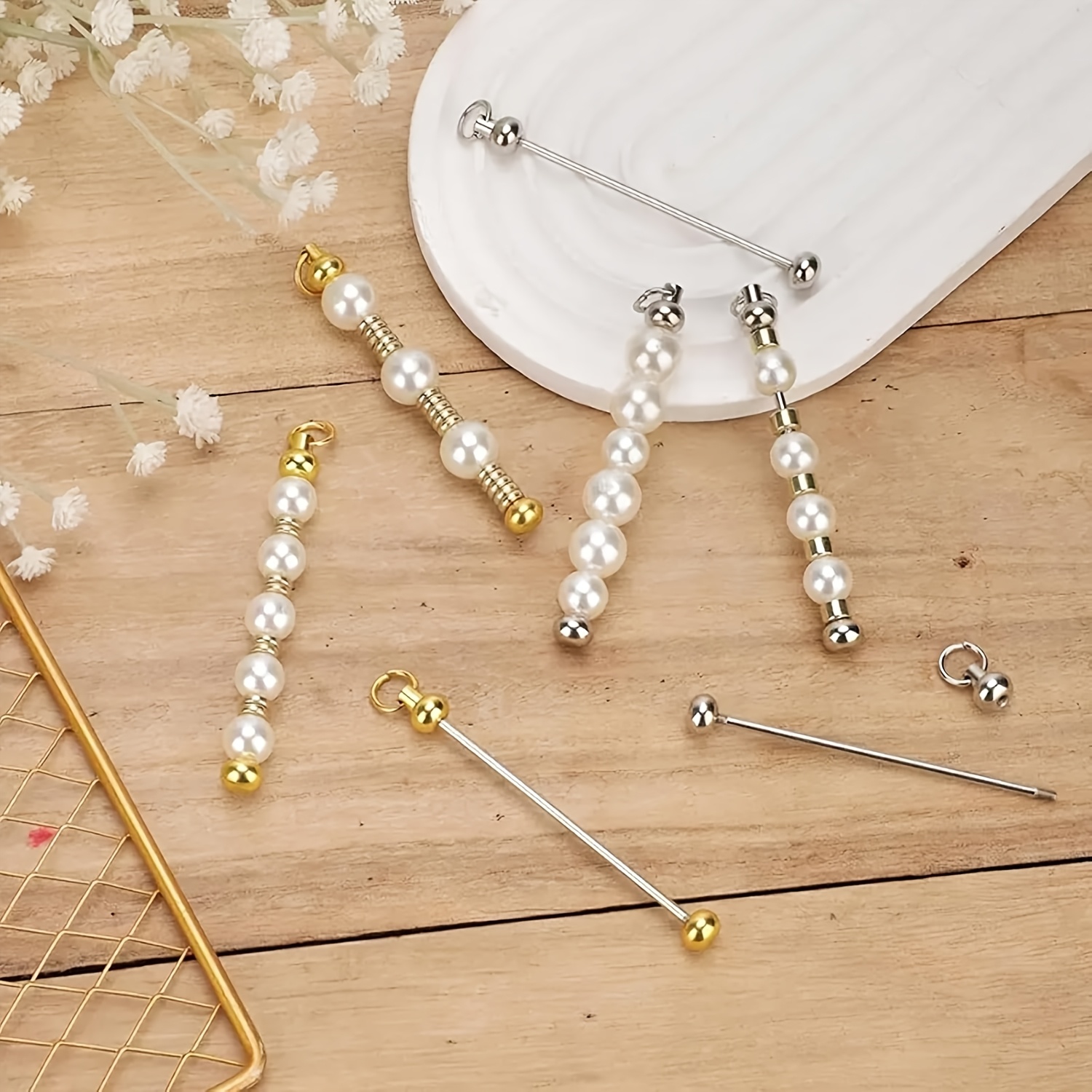 พวงกุญแจเปล่าแบบถอดได้ 25 ชิ้น - Jewelry Making Using Beads บทวิจารณ์และราคา